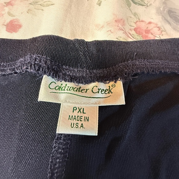 Coldwater‎ Creek Black Midi Fit and Flare Skirt,VTG, made in USA - Picture 2 of 4